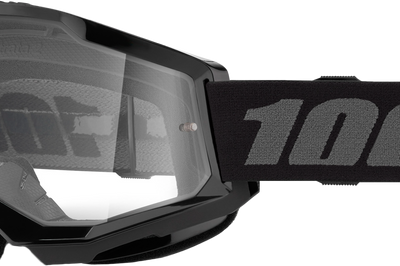 100-PERCENT Strata 2 Goggle Black Clear Lens - Eyewear