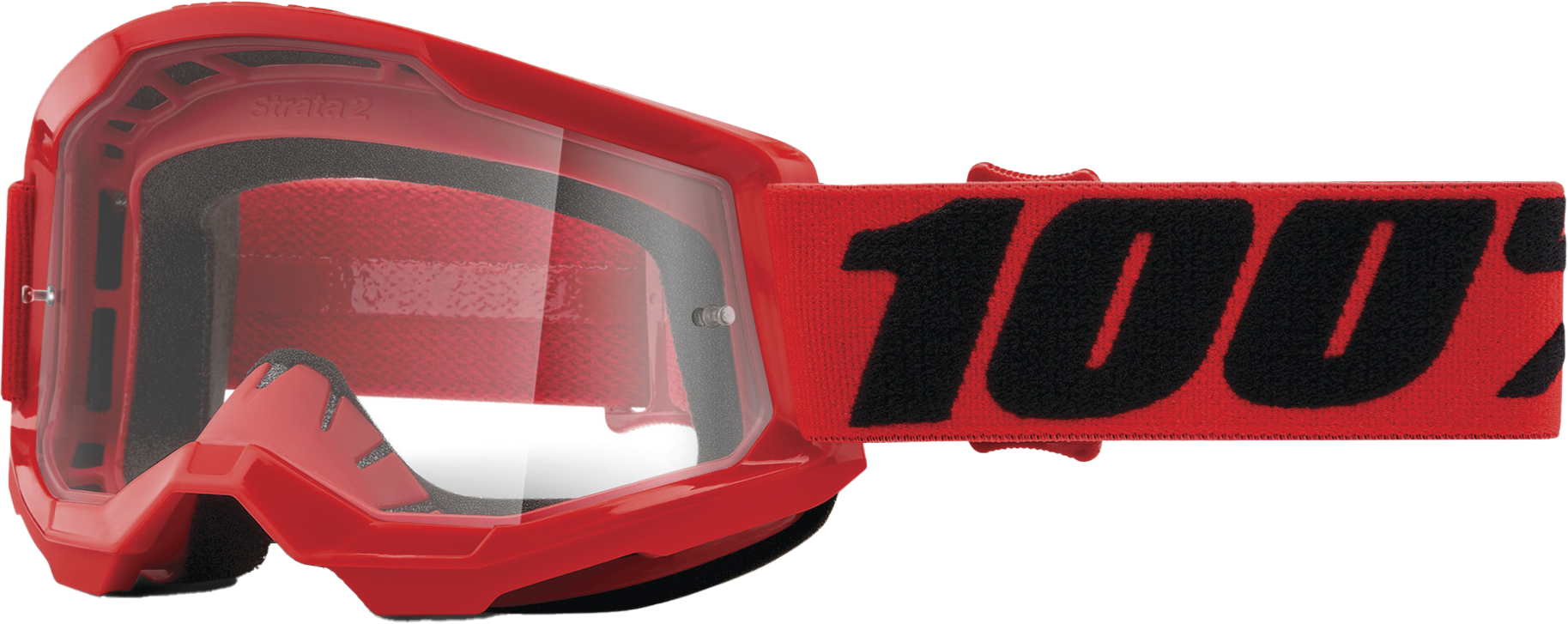 100-percent Strata 2 Junior Goggle Orange Clear Lens - Red - Apparel Collection