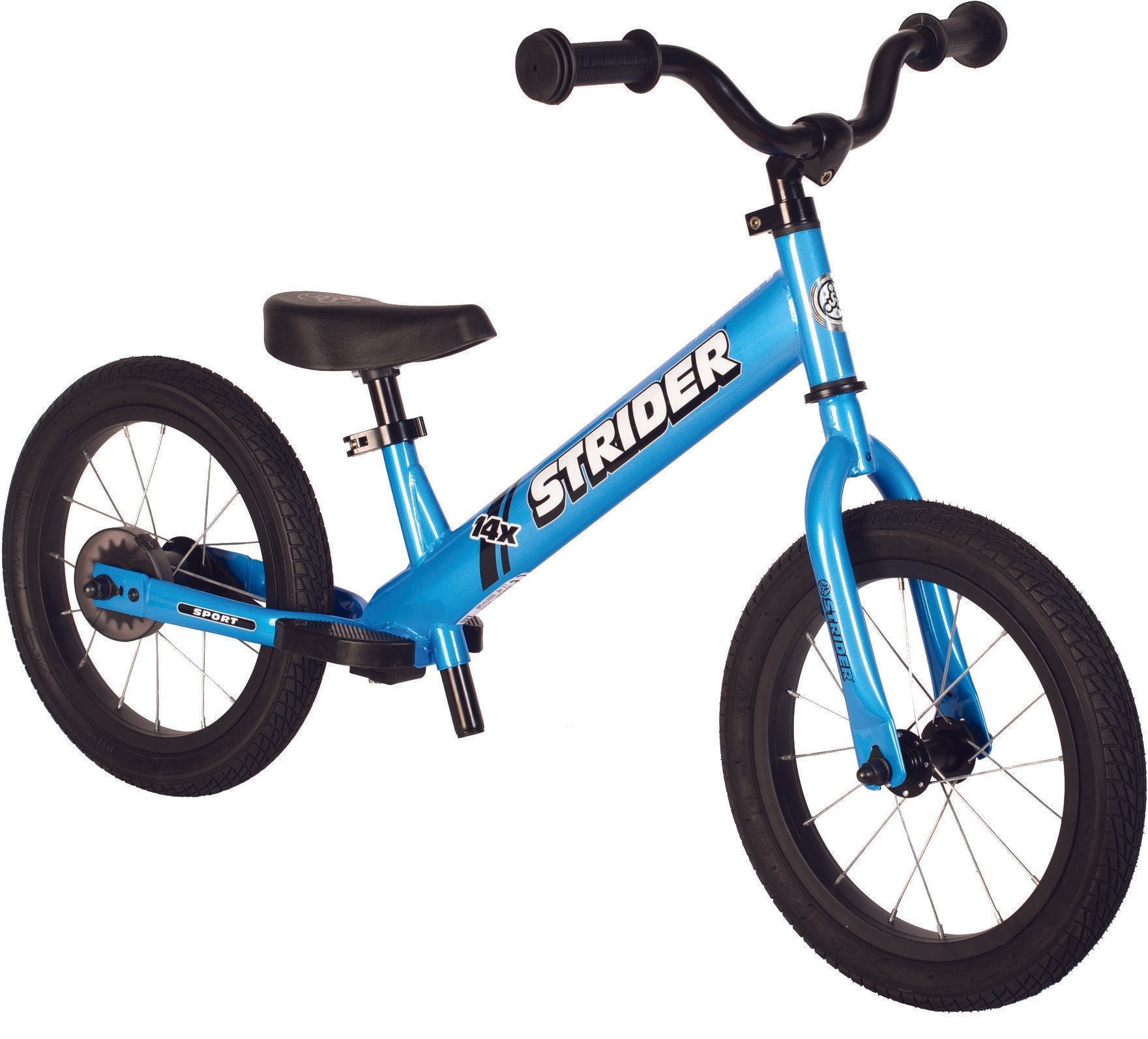 Strider 14x 2-In-One Kids Beginner Balance Sport Bike - Blue - Offroad Collection