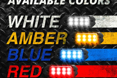 Xk Glow Strobe Pod Lights Traffic White 4pc - Atv Performance Products