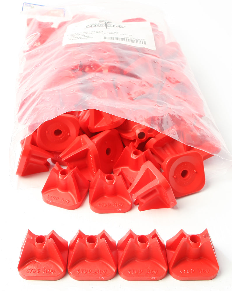 STUD BOY Super Lite Pro Series Single Backers.75’’ 84/Pk Red