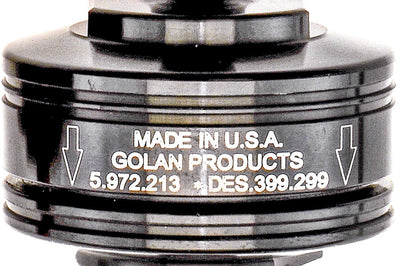 Golan Super Mini Fuel Filter Red 5/16’’ Barb Fitting - Black - Harddrive Products