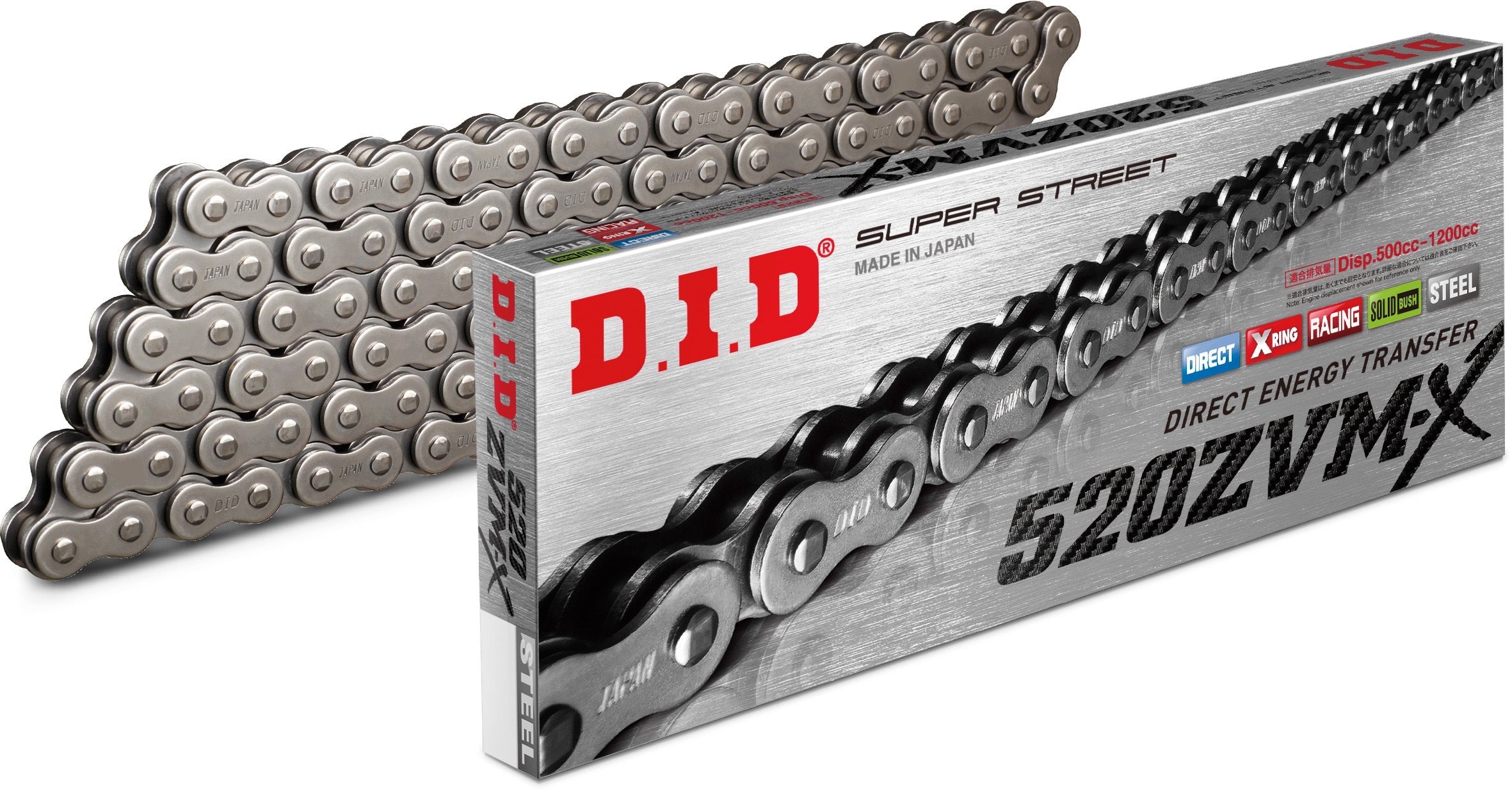D.i.d Super Street 520zvmx-120l X-ring Zvmx Series Natural - Collection