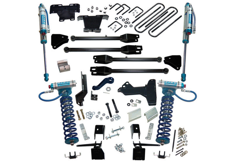 Superlift 17-19 Ford F-250 SD 6in 4in Lift Kit w/4-Link King Front Coilovers/Rear Reservoir Shocks - Suspension