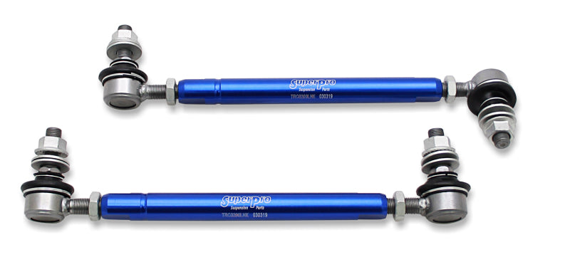 Superpro SuperPro 2001 Toyota Highlander Limited Front HD Adjustable End Link Set (12mm Studs 254mm-305mm) - Suspension