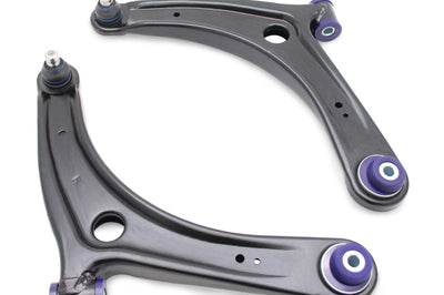 Superpro SuperPro 2008 Mitsubishi Lancer GTS Front Lower Control Arm Set w/ Bushings - Positive Caster - Suspension