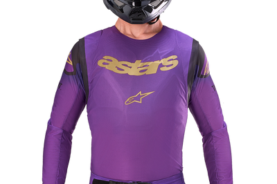 Alpinestars Supertech Le Champ Jersey Ultraviolet/gold/black Xl
