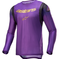 Alpinestars Supertech Le Champ Jersey Ultraviolet/gold/black Xl - Ultra Violet/Gold/Black / 2X-Large