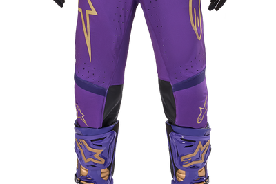 Alpinestars Supertech Le Champ Pants Ultraviolet/gold/black Sz 40