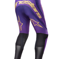 Alpinestars Supertech Le Champ Pants Ultraviolet/gold/black Sz 40 - Ultra Violet/Gold/Black / US 38