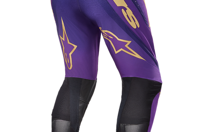 Alpinestars Supertech Le Champ Pants Ultraviolet/gold/black Sz 40