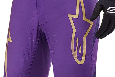 Alpinestars Supertech Le Champ Pants Ultraviolet/gold/black Sz 40
