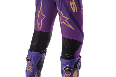 Alpinestars Supertech Le Champ Pants Ultraviolet/gold/black Sz 40