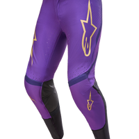 Alpinestars Supertech Le Champ Pants Ultraviolet/gold/black Sz 40 - Ultra Violet/Gold/Black / US 38