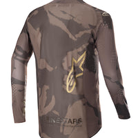 Alpinestars Supertech Le Squad 23 Jersey Dark Brown/kangaroo Gold Xl - Brown/Kangaroo / Medium