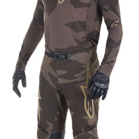 Alpinestars Supertech Le Squad 23 Jersey Dark Brown/kangaroo Gold Xl - Brown/Kangaroo / Medium