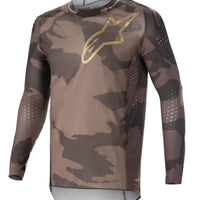 Alpinestars Supertech Le Squad 23 Jersey Dark Brown/kangaroo Gold Xl - Brown/Kangaroo / Medium