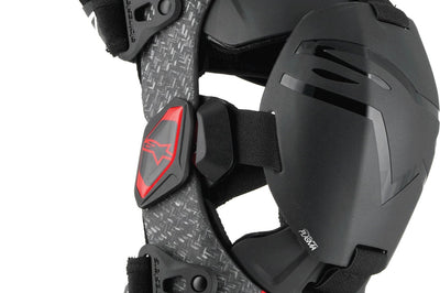 Alpinestars Supertech Rk-10 Plasma Knee Brace Black/red Xl - Black/Red / Large