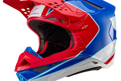 Alpinestars Supertech S-m10 Ampress Helmet Black/orange Glossy Xs - Bicycle Collection