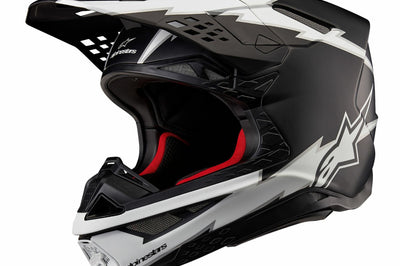 Alpinestars Supertech S-m10 Ampress Helmet Black/orange Glossy Xs - Bicycle Collection