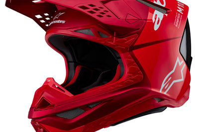 Alpinestars Supertech S-m10 Ampress Helmet Black/orange Glossy Xs - Bicycle Collection