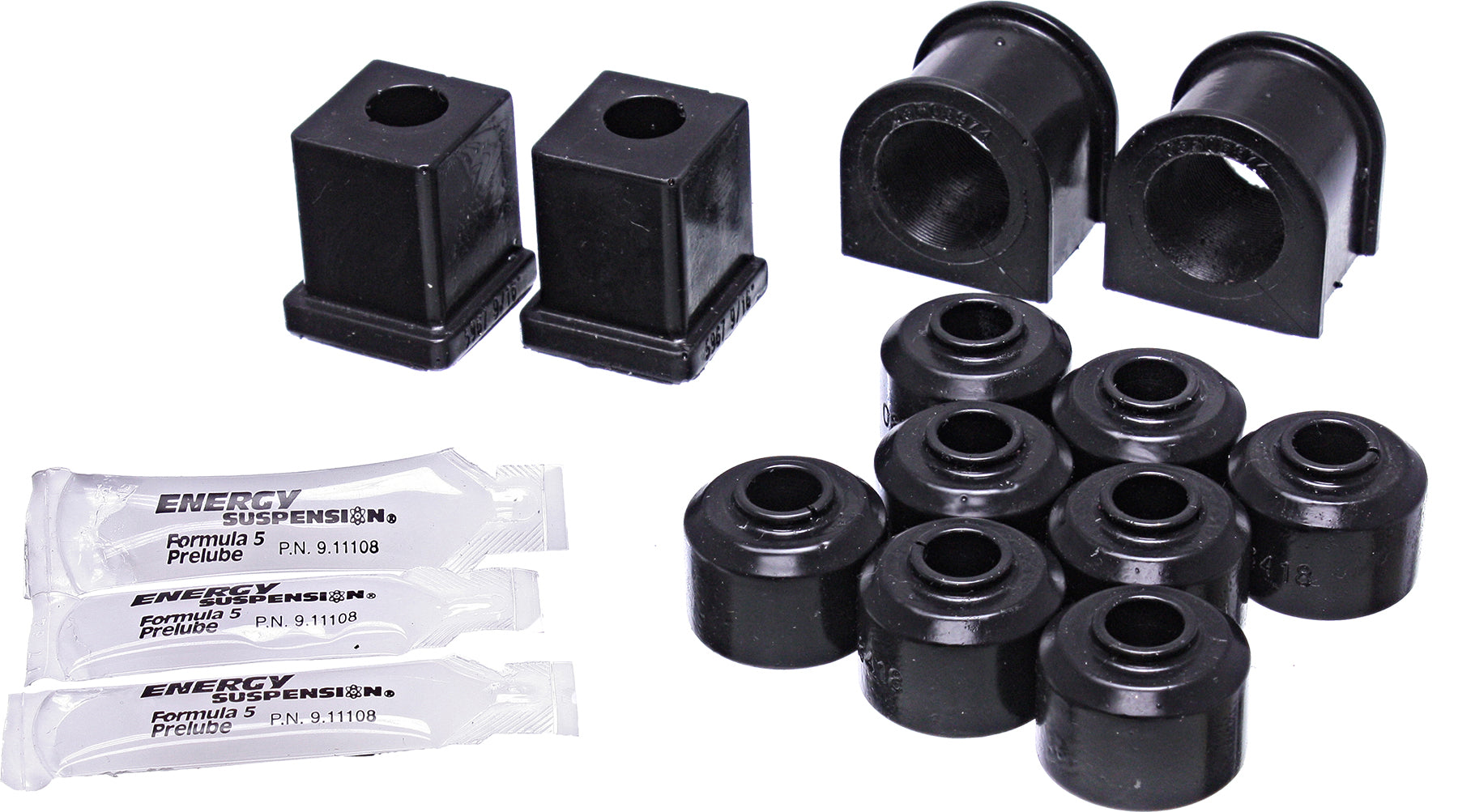 Energy Susp. Sway Bar End Bushings Red Pol - Black - Atv Performance Products