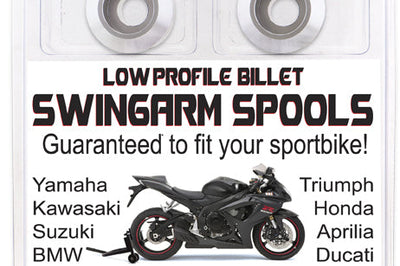 Bolt Swingarm Spools Black - Silver - Street Collection
