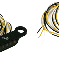 Letric Lighting Co Switchback Led Turn Signal Black White Run/amber - Harddrive Products