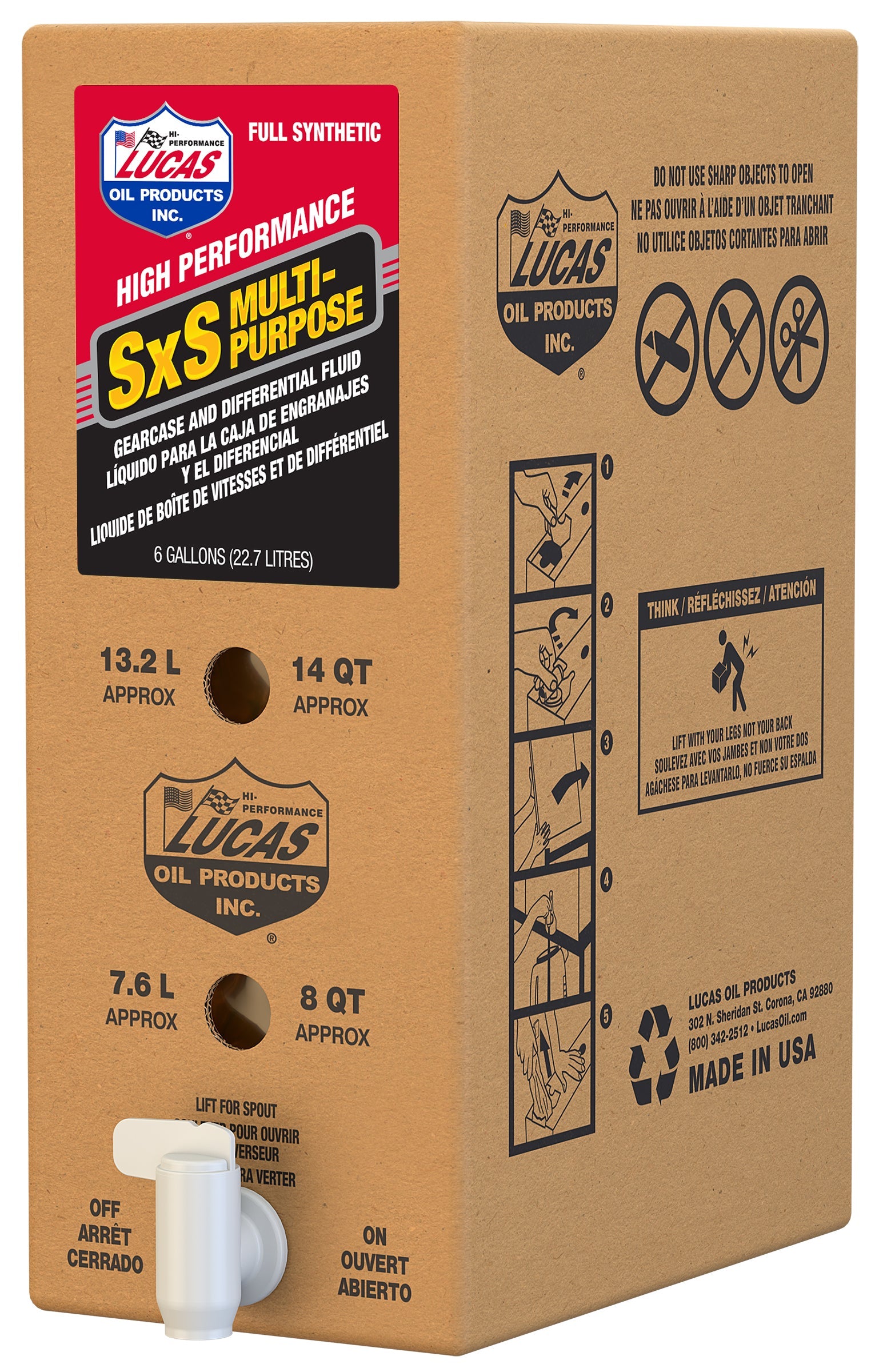 Lucas Sxs Gear Case Oil 6 Gal Bib - Tires & Wheels