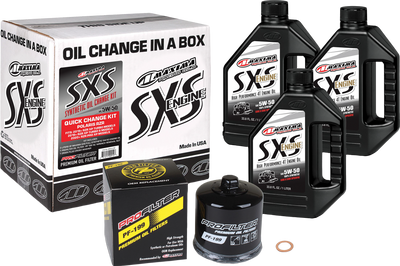 Maxima Sxs Quick Change Kit 10w-50 With Black Oil Filter - Tires & Wheels