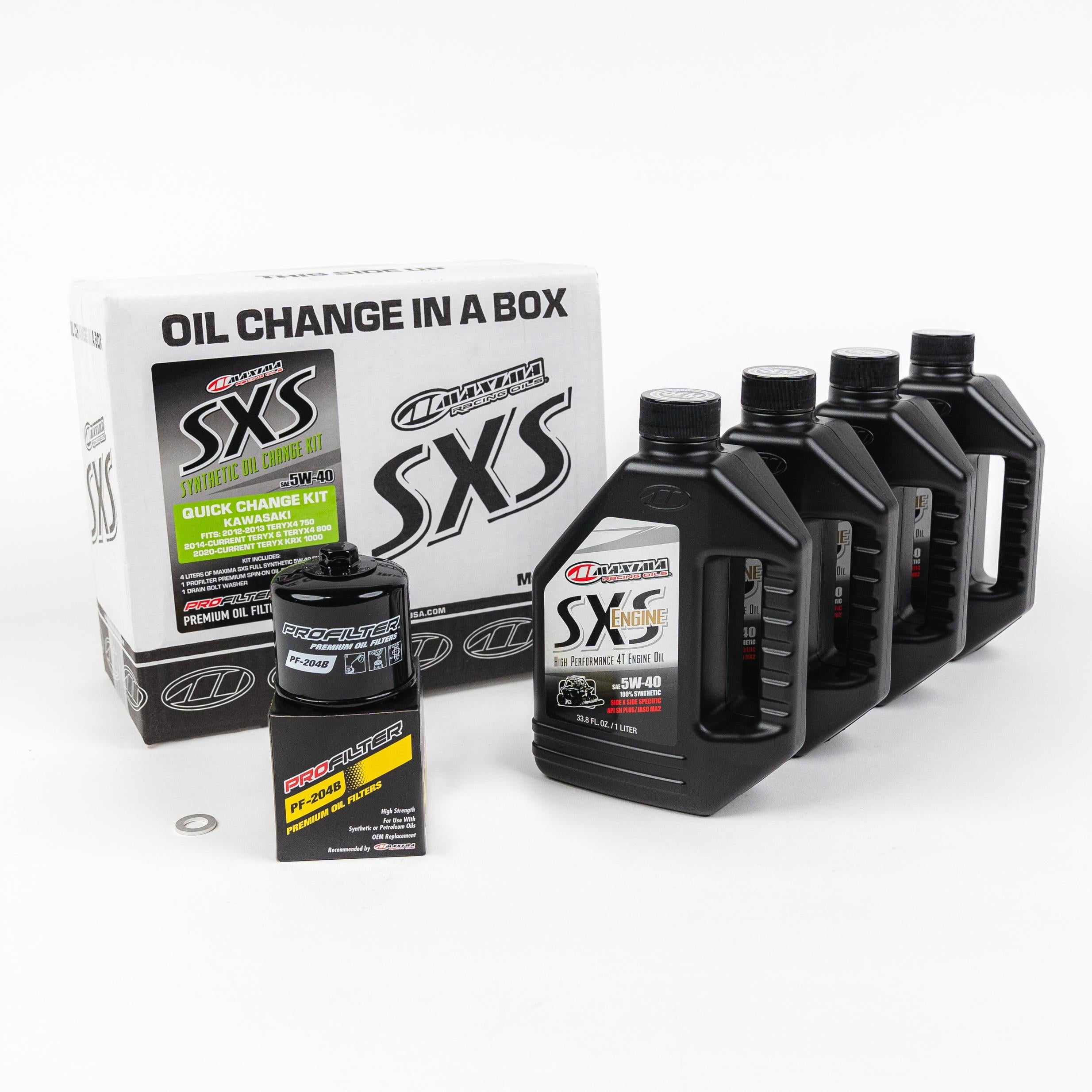 Maxima Sxs Quick Change Kit 5w-40 With Oil Filter Kaw Krx - Tires & Wheels