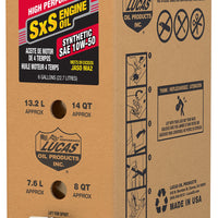 Lucas Sxs Synthetic Engine Oil 10w50 6 Gal Bib - Tires & Wheels
