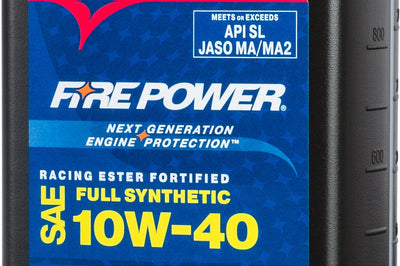 Fire Power Synthetic 4-stroke Oil W/ester 10w-40 Qt 12/case - Watercraft Collection