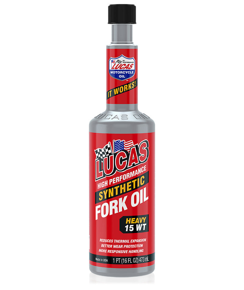 Lucas Synthetic Fork Oil 15wt 16oz - Harddrive Products