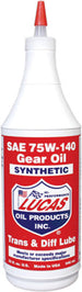 Lucas Synthetic Gear Oil 75w-140 Qt - Watercraft Collection