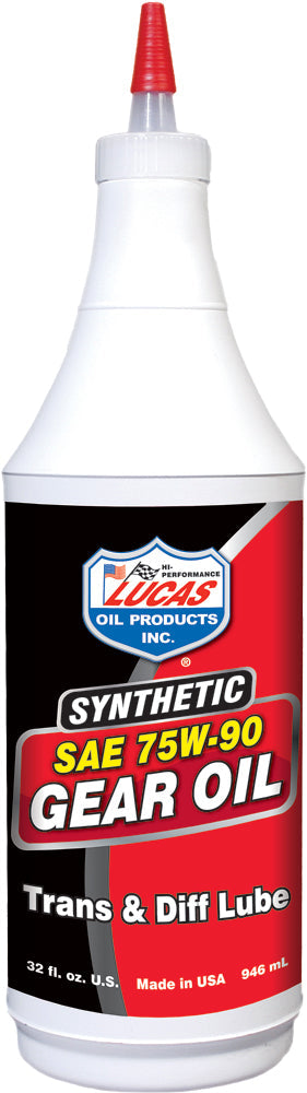 Lucas Synthetic Gear Oil 75w-90 Qt - Watercraft Collection