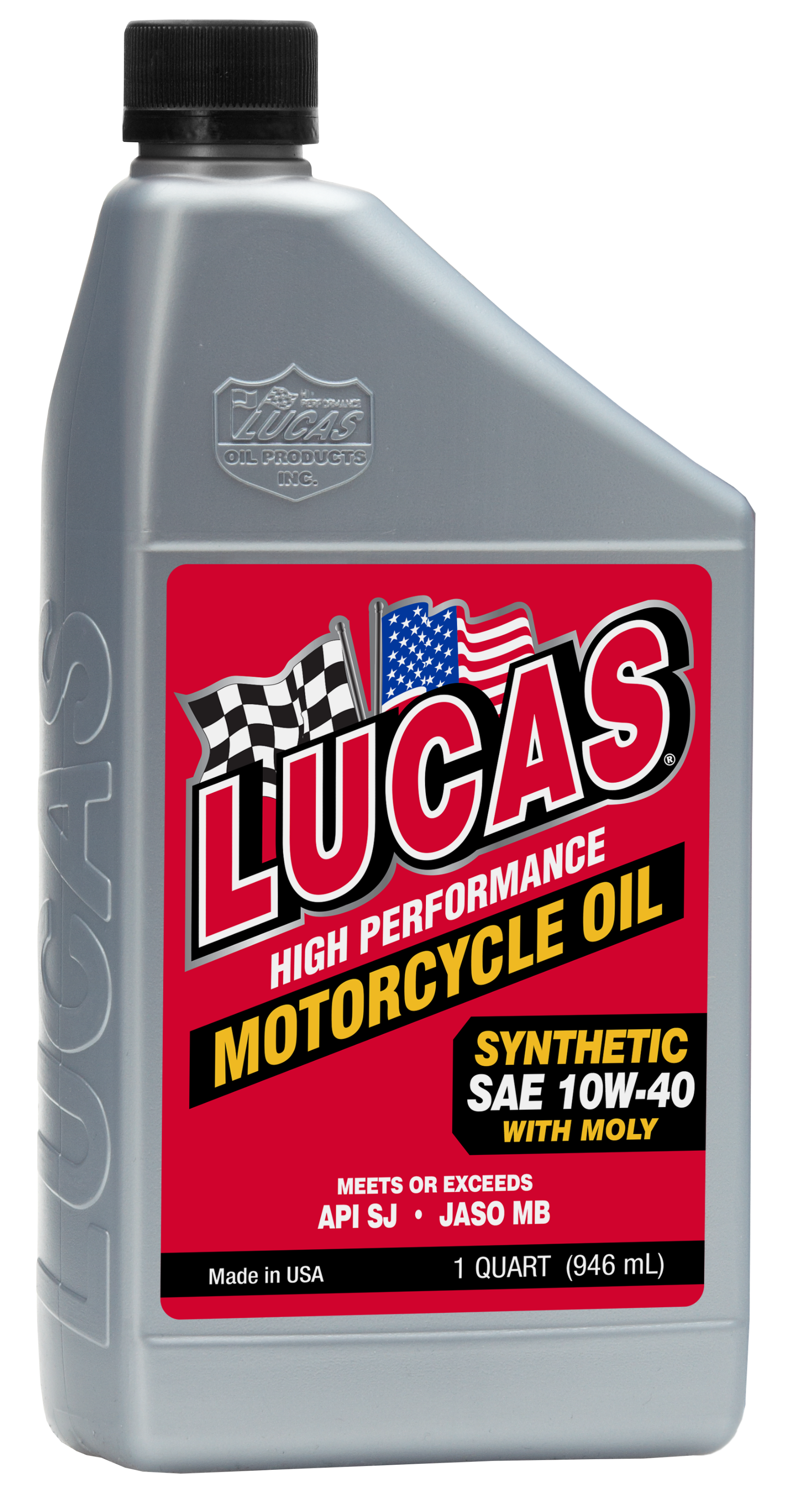 Lucas Synthetic High Performance 4t Oil W/moly 10w-40 1qt - Harddrive Products