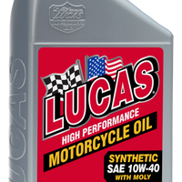 Lucas Synthetic High Performance 4t Oil W/moly 10w-40 1qt - Harddrive Products