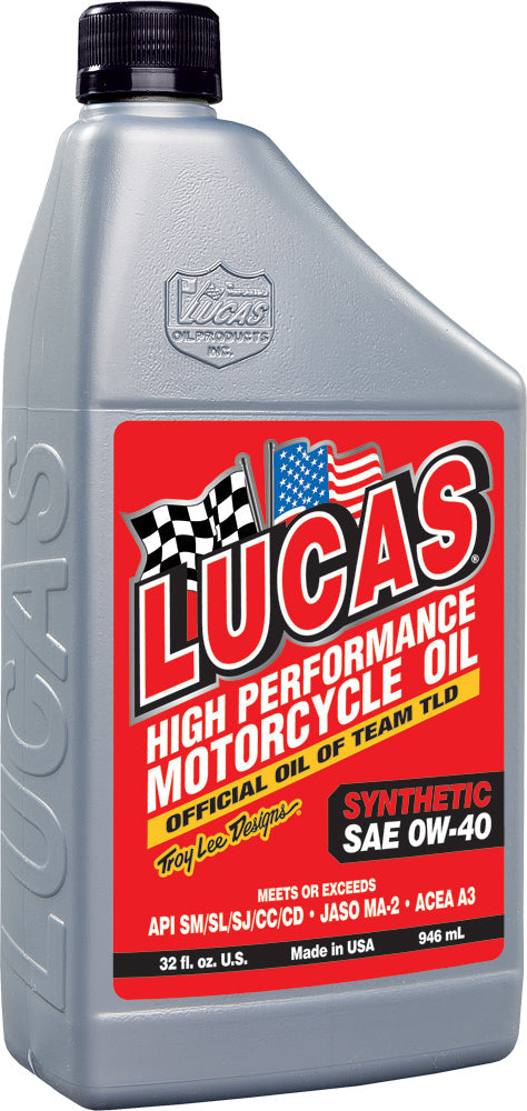 Lucas Synthetic High Performance Oil 0w-40 1qt - Harddrive Products