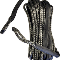 Open Trail Synthetic Winch Rope 1/4’’ Diameter X 50 Ft. Black - Blue - Atv Performance Products