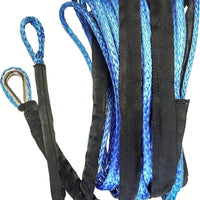 Open Trail Synthetic Winch Rope 1/4’’ Diameter X 50 Ft. Black - Blue - Atv Performance Products