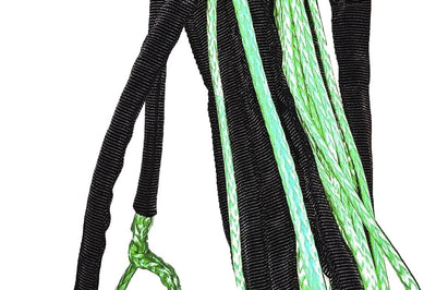 Open Trail Synthetic Winch Rope 1/4’’ Diameter X 50 Ft. Black - Green - Atv Performance Products