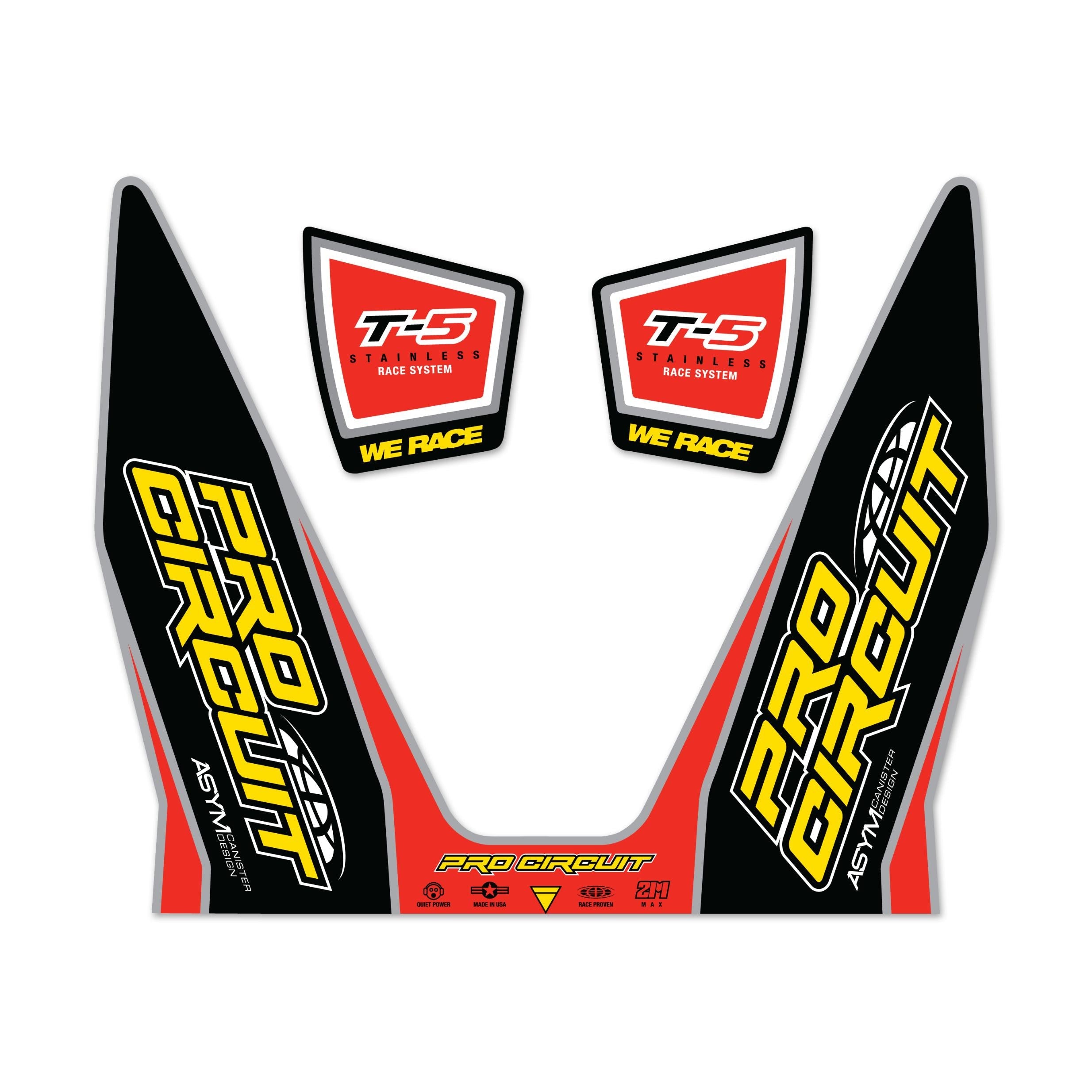 Pro Circuit T-5 Decals Replacement Muffler Stickers - Offroad Collection