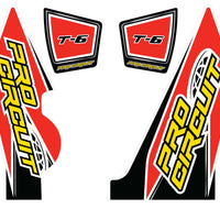 Pro Circuit T-6 Wrap/end Cap Decals Yz250f Replacement Muffler Stickers - Offroad Collection