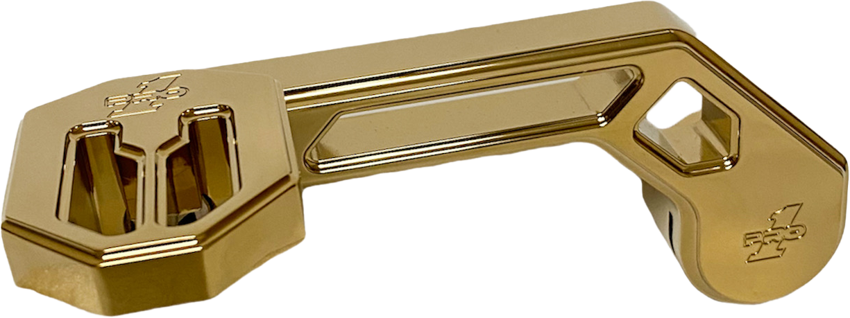 Pro One T-rex Shorty Shifter Arm Gold `14-22 Touring - Harddrive Products