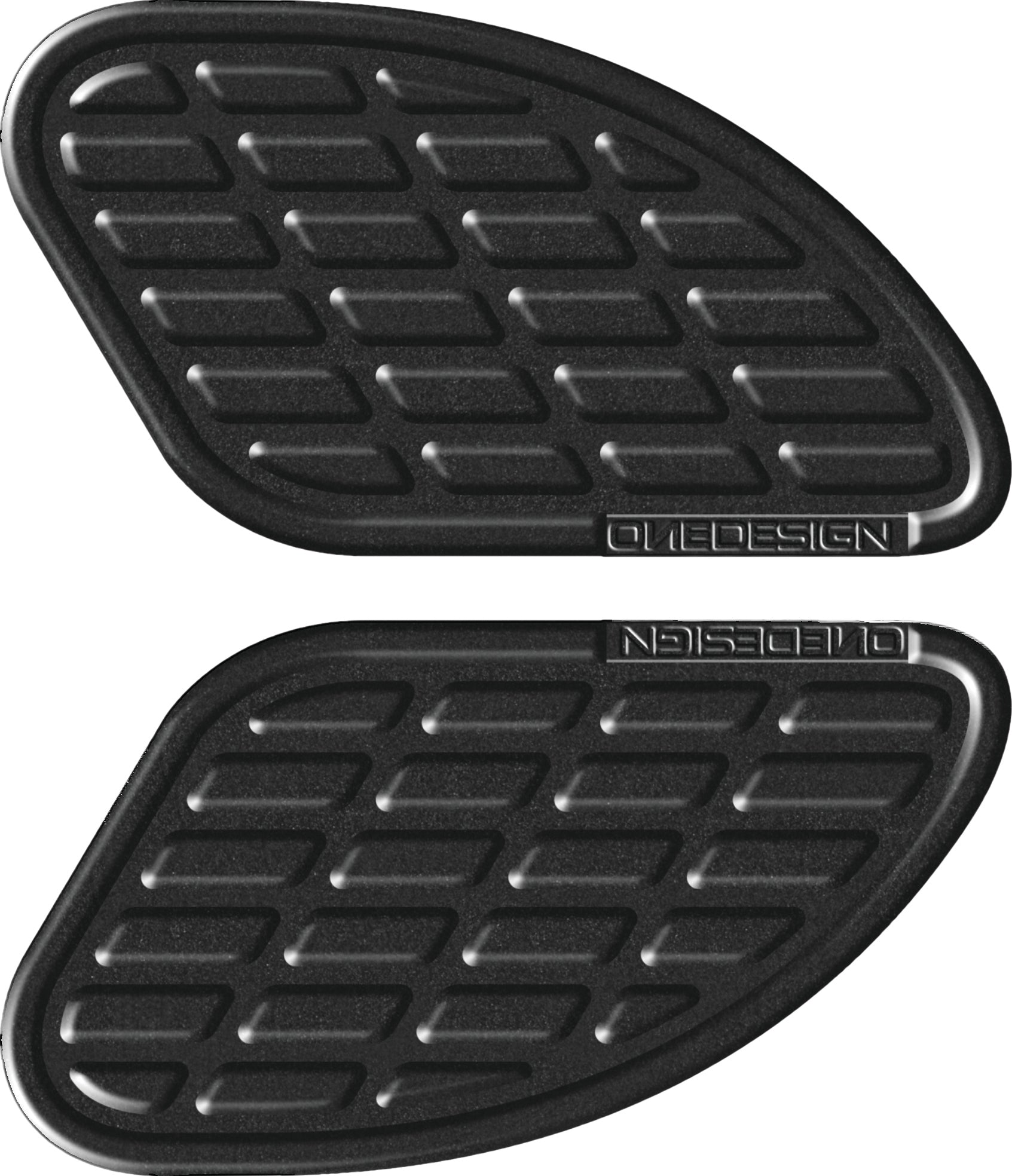 ONE EMBLEMS Tankpad Soft Touch Leather L&R Black