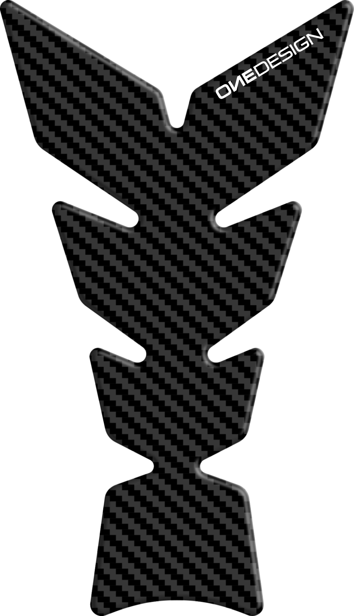 ONE EMBLEMS Tankpad Soft Touch Matte Carbon Look