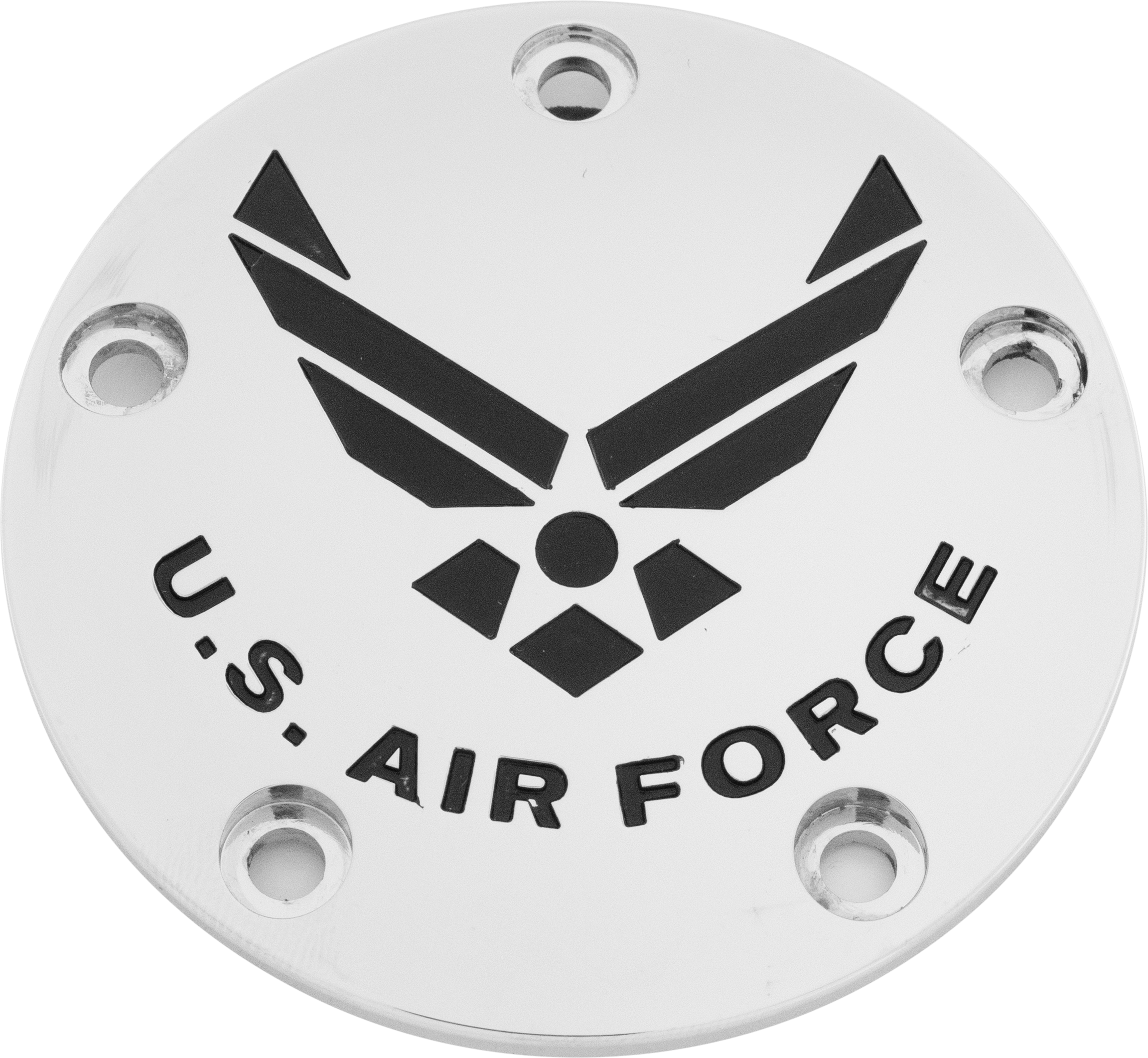 Custom Engraving Tc Timer Cover Air Force Chrome - Harddrive Products