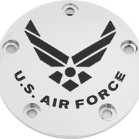 Custom Engraving Tc Timer Cover Air Force Chrome - Harddrive Products