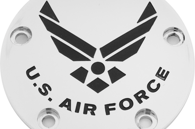 Custom Engraving Tc Timer Cover Air Force Chrome - Harddrive Products